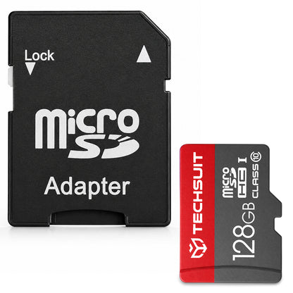 MicroSDXC Speicherkarte Techsuit THCM26, 128GB, Klasse 10, mit Adapter