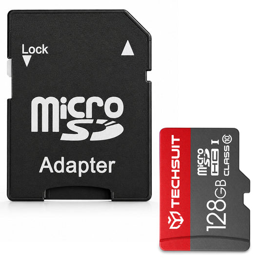 MicroSDXC Speicherkarte Techsuit THCM26, 128GB, Klasse 10, mit Adapter