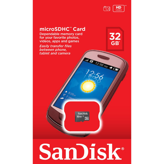 SanDisk Ultra microSDHC Speicherkarte, 32GB, Klasse 4