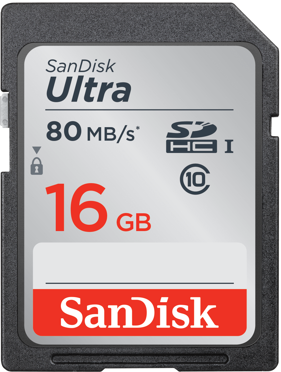 SanDisk Ultra SDHC Memory Card, 16GB, Class 10 SDSDUNC-016G-GN6IN