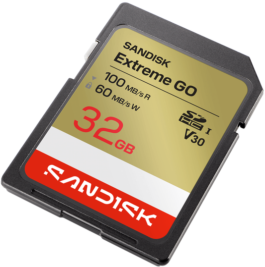 SDHC Speicherkarte SanDisk Extreme Go, 32GB, Klasse 10 / UHS-1 U1 SDSDXGN-032G-GNCIN
