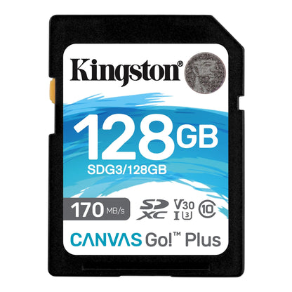 Speicherkarte SDXC Kingston Canvas Go Plus, 128 GB, Klasse 10 / UHS-1 U3 SDG3/128 GB