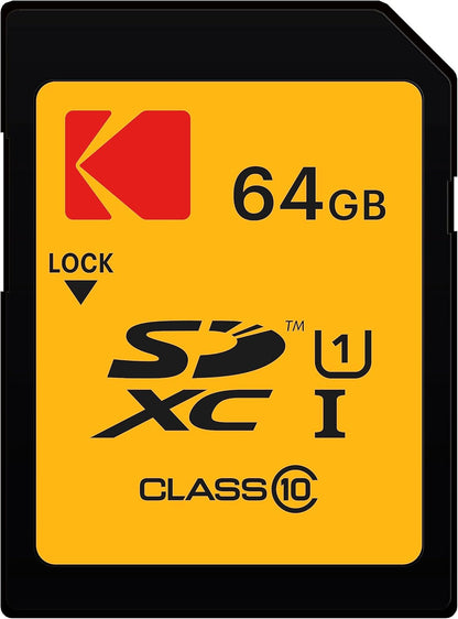 SDXC-Speicherkarte Kodak, 64Gb, Klasse 10 / UHS-1 U1 EKMSD64GXC10K