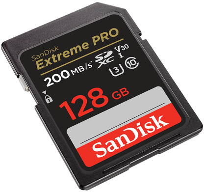 SDXC Speicherkarte SanDisk Extreme Pro, 128GB, Klasse 10 / UHS-1 U3 SDSDXXD-128G-GN4IN
