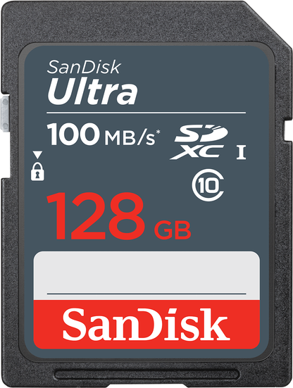 SDXC-Speicherkarte SanDisk Ultra, 128GB, Klasse 10 SDSDUNR-128G-GN3IN