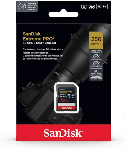 SDXC Speicherkarte SanDisk Extreme Pro, 256GB, Klasse 10 / UHS-2 U3 SDSDXDM-256G-GN4IN