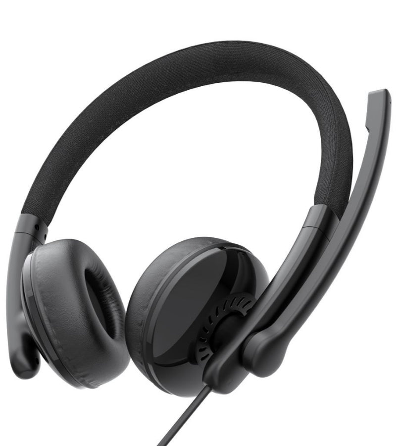 USB-C / USB-A Call Center Headset EMEET GeniusCall HS50, Black
