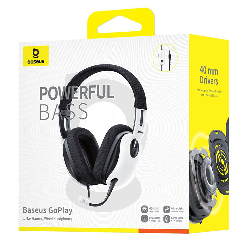 Kopfhörer 3.5mm Baseus GoPlay 1 Max, Weiß A00181002213-00
