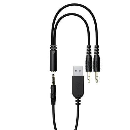 Acefast H16 3.5mm Gaming Headphones, RGB, 2m, Black