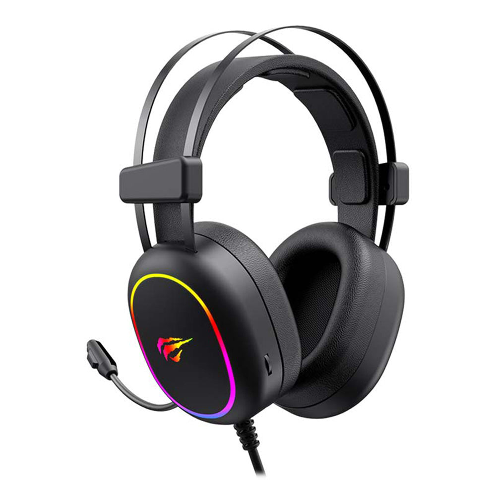 Gaming-Kopfhörer 3.5mm HAVIT H2016d, RGB, 2m, Schwarz