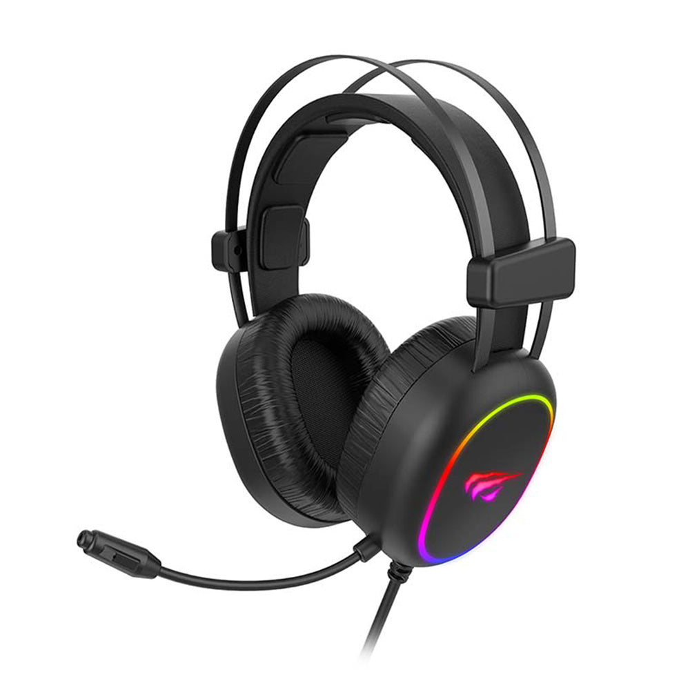 Gaming-Kopfhörer 3.5mm HAVIT H2016d, RGB, 2m, Schwarz