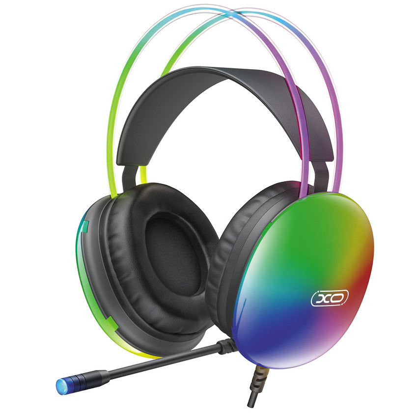 Gaming-Kopfhörer 3,5 mm XO Design GE11, RGB, Schwarz