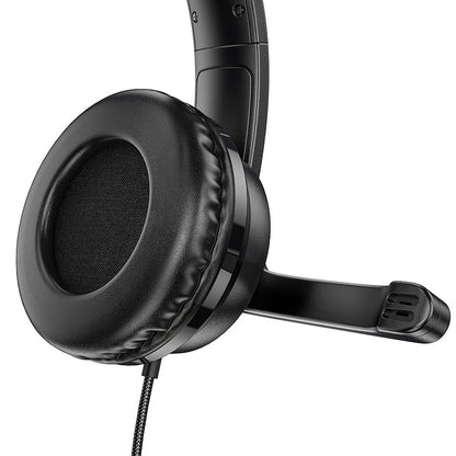 Gaming-Kopfhörer 3,5 mm HOCO W103, Schwarz