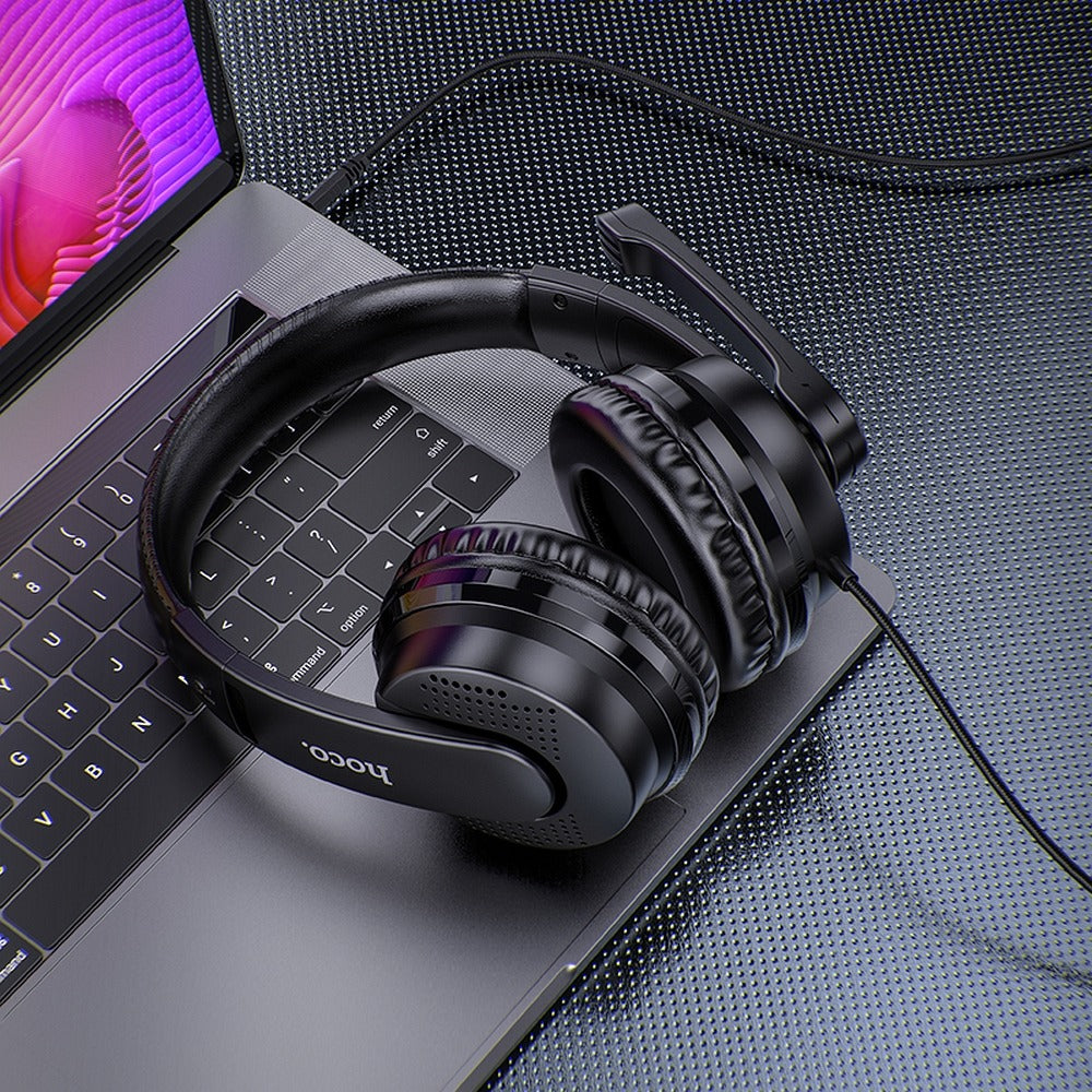 Gaming-Kopfhörer 3,5 mm HOCO W103, Schwarz