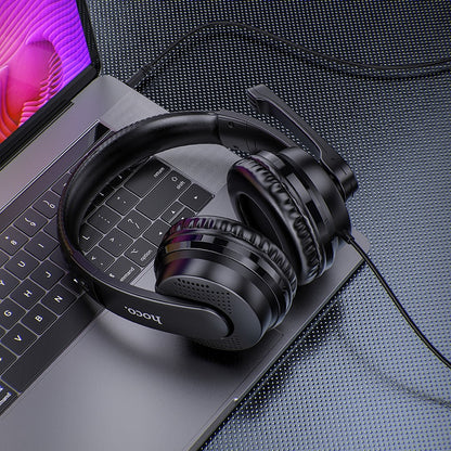Gaming-Kopfhörer 3,5 mm HOCO W103, Schwarz