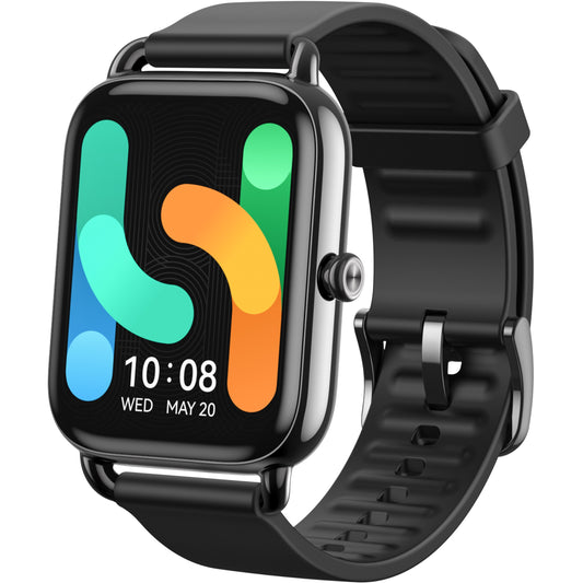 Haylou RS4 Plus LS11 Smartwatch, Silikonarmband, Schwarz