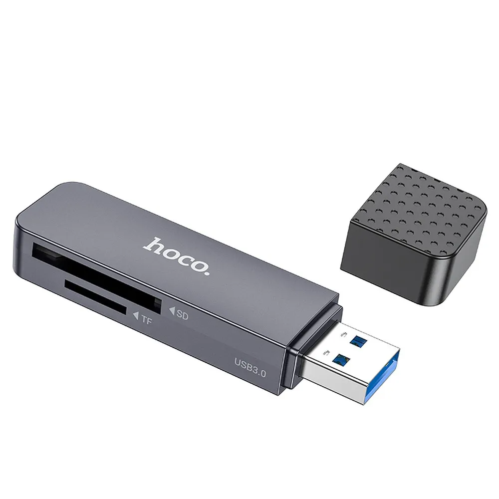 Kartenleser USB 3.0 HOCO HB45, SD - microSD, Grau