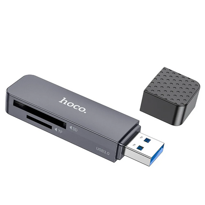 Kartenleser USB 3.0 HOCO HB45, SD - microSD, Grau