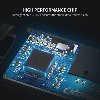 Kartenleser USB-C UGREEN CM184, SD - microSD, Grau