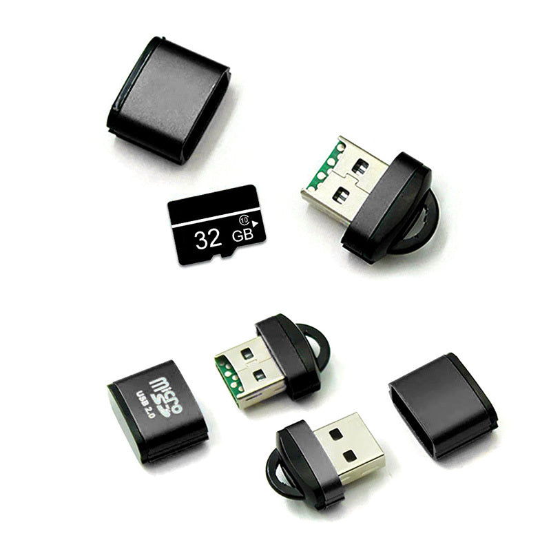 USB-Kartenleser OEM CR01, microSD, Schwarz