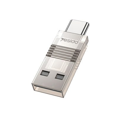 USB / USB-C Kartenleser Yesido GS21, microSD, Transparent