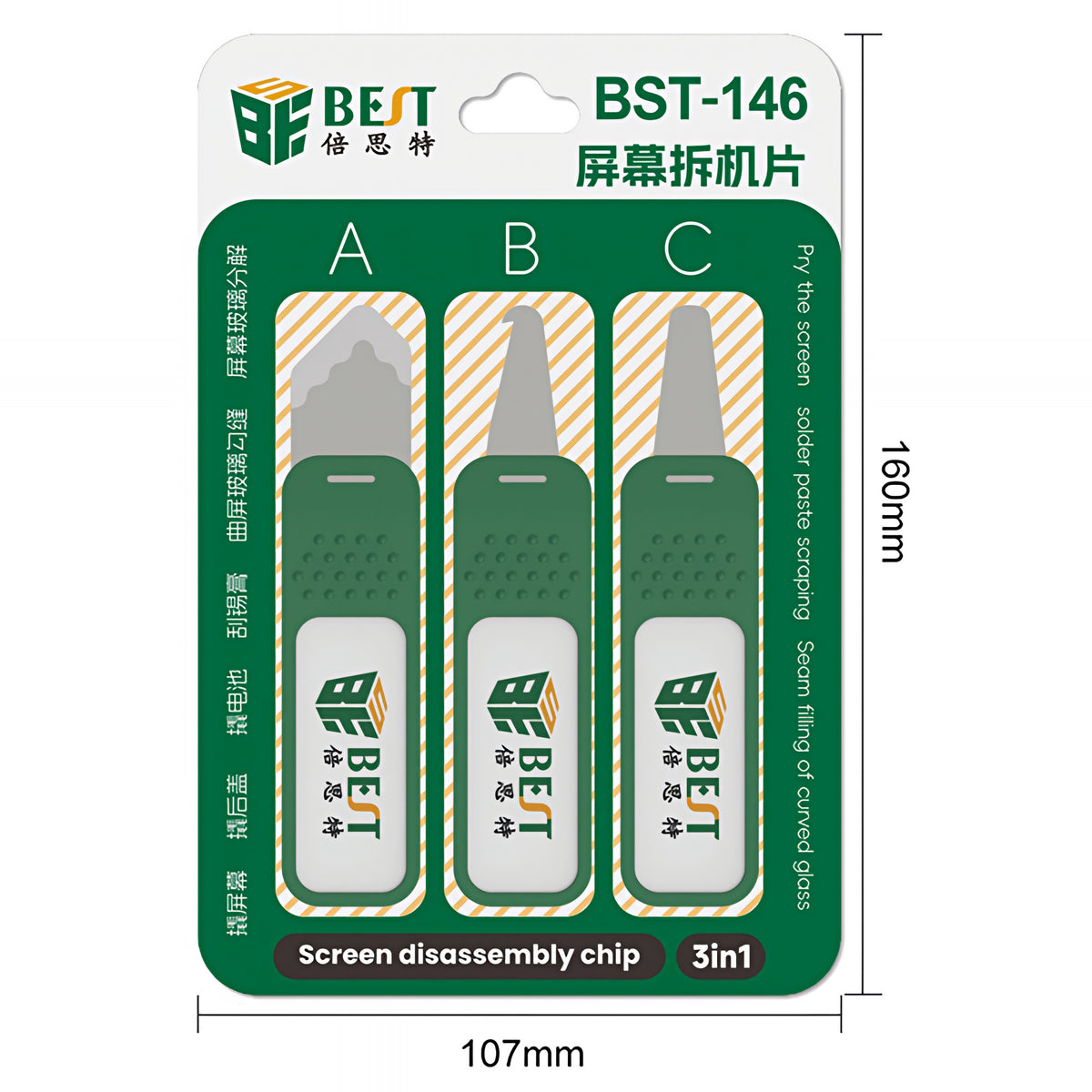 Metallklammer Best BST-146, 3in1