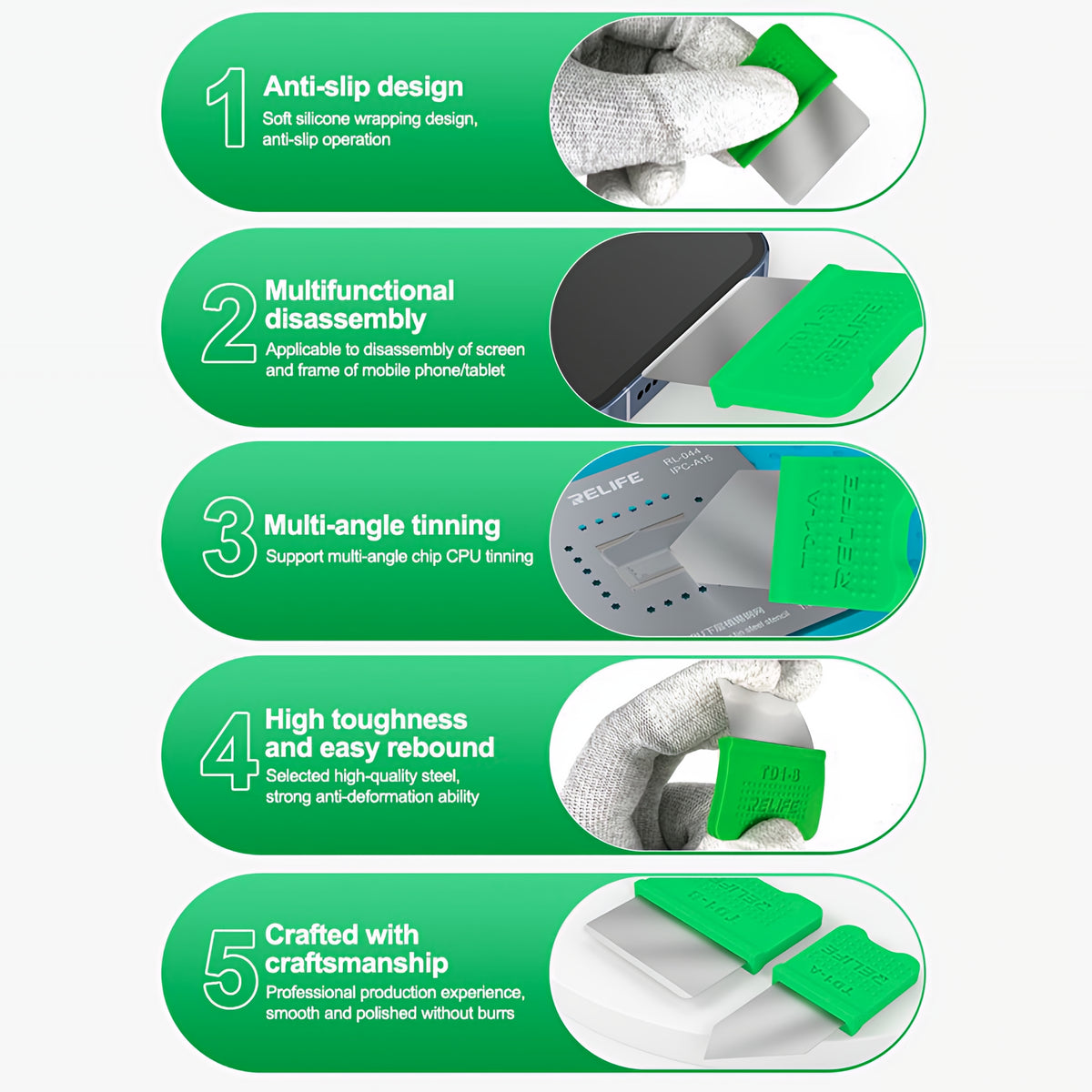 Metallklammer Relife TD1, 2in1