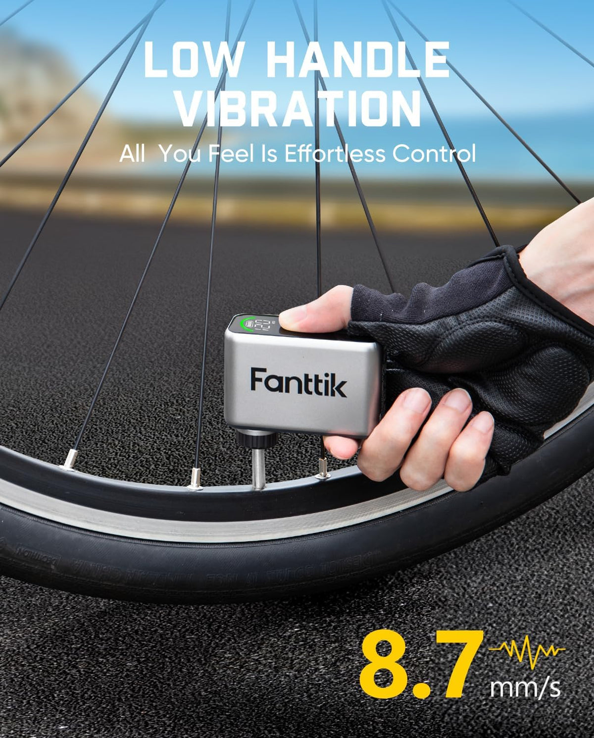 Fahrradkompressor Fanttik X10 Ace Tiny, Grau