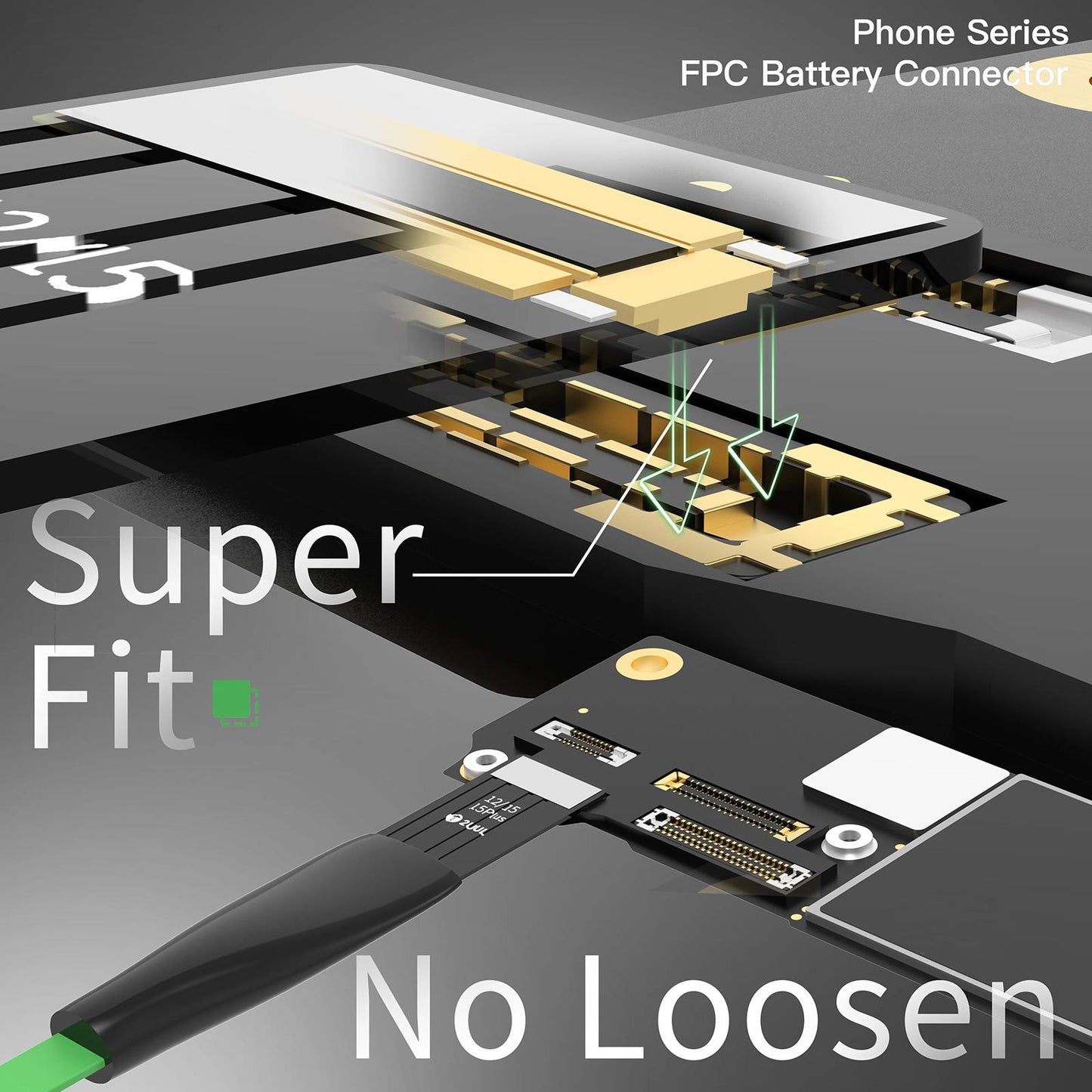 FPC-Stecker 2UUL BT03 für Apple iPhone 6 - 16 Pro Max Serie Akku