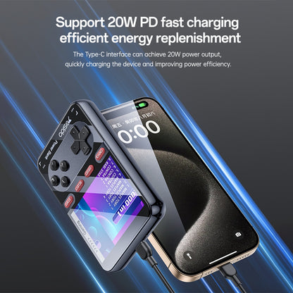 Tragbare Spielkonsole mit externer Batterie Yesido YP87, Schwarz
