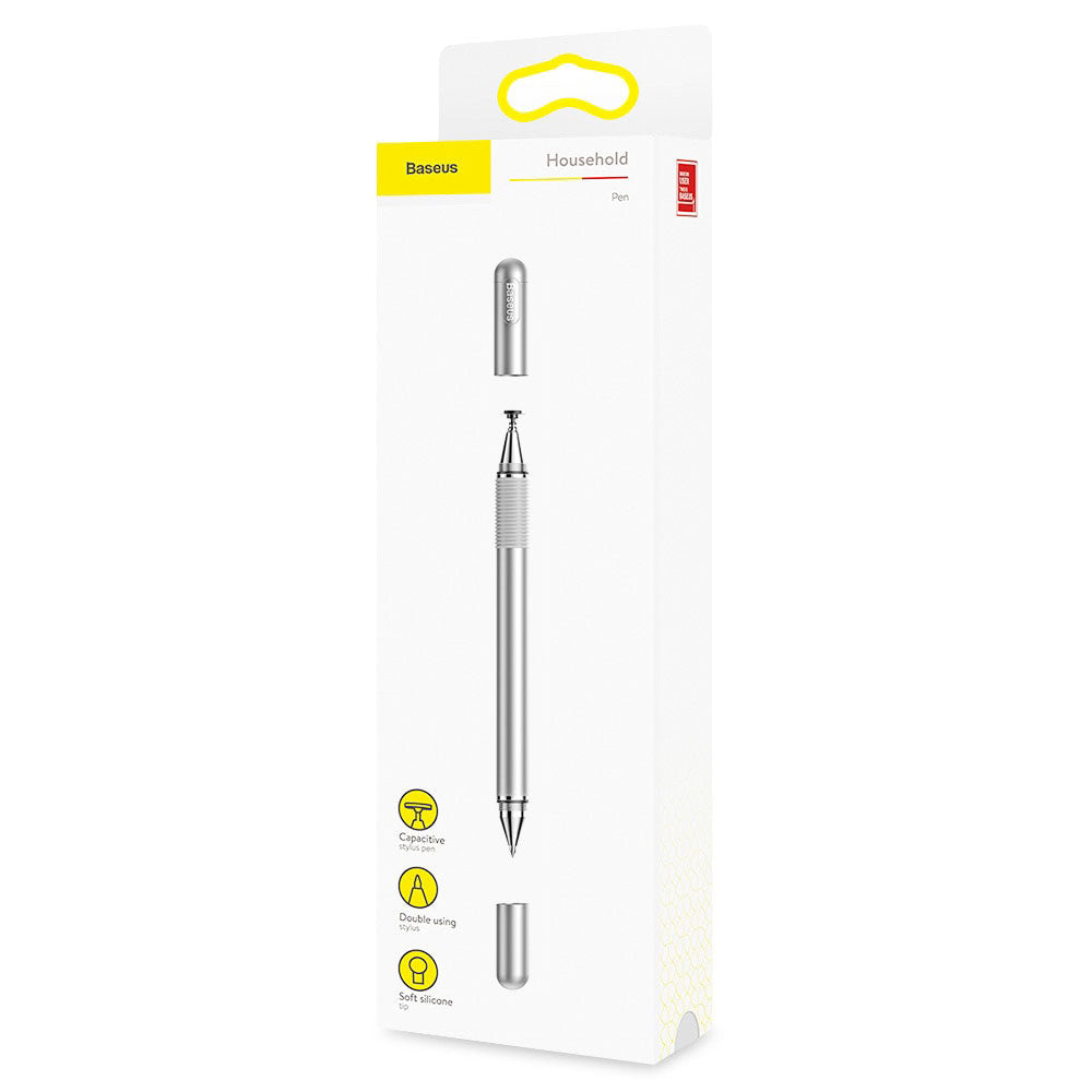 Touch Pen Baseus 2in1, Silber ACPCL-0S