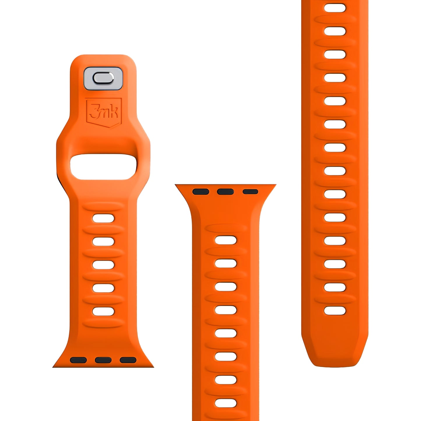 3MK Silikonarmband für Apple Watch 41 mm / 40 mm / 38 mm Serie, Orange