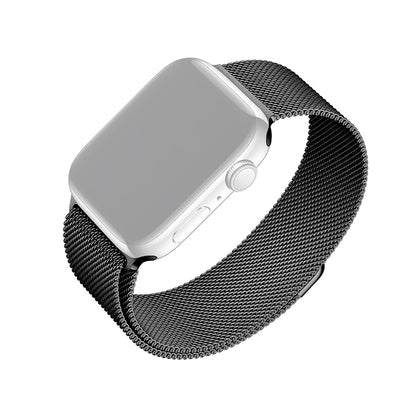 Fixed Mesh Armband für Apple Watch 49mm / 46mm / 45mm / 44mm / 42mm Serie, Schwarz