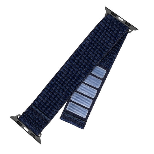Fixed Nylon Sporty Armband für Apple Watch 42mm / 41mm / 40mm / 38mm Serie, Dunkelblau