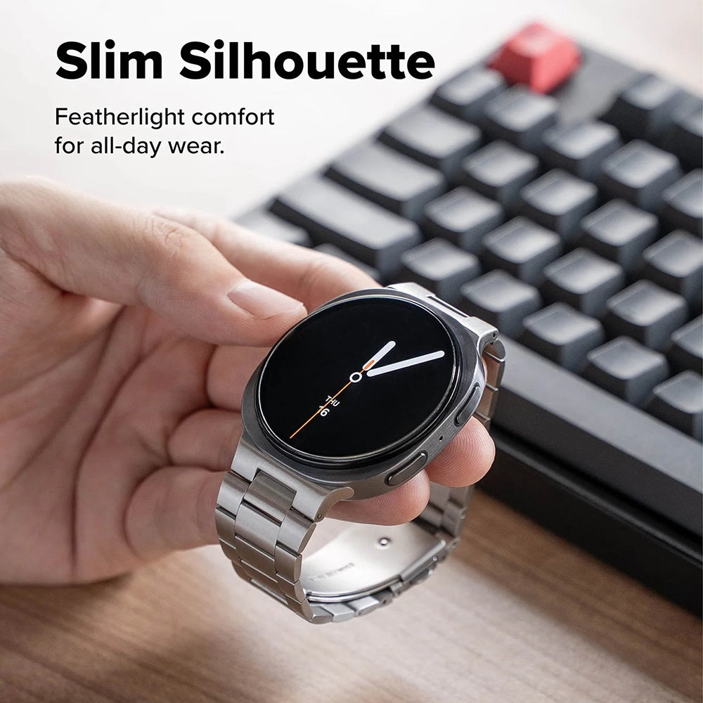 Ringke Metal One Air Armband für Samsung Galaxy Watch8 / Watch8 Classic Series, Silberfarben
