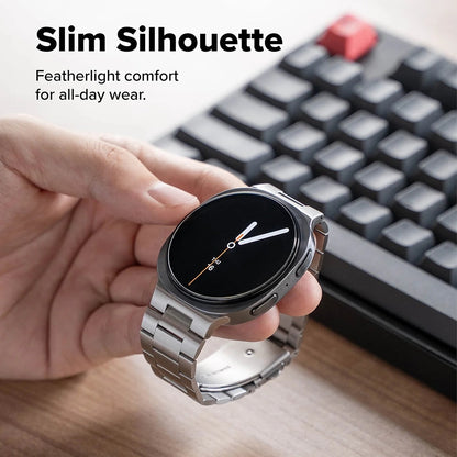 Ringke Metal One Air Armband für Samsung Galaxy Watch8 / Watch8 Classic Series, Silberfarben