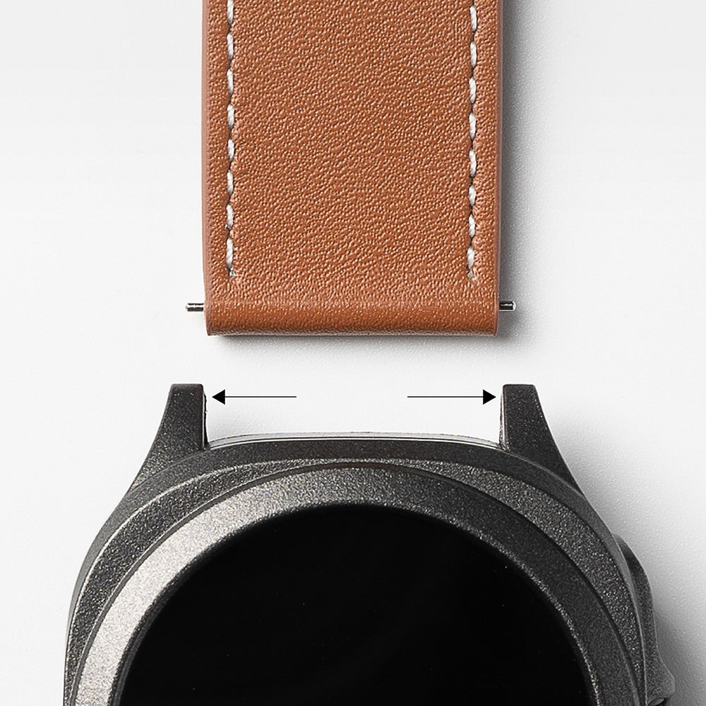 Ringke One Basic Bold Armband für Fossil Watch / Mobvoi Watch / Suunto Watch Series, 24mm, Schwarz