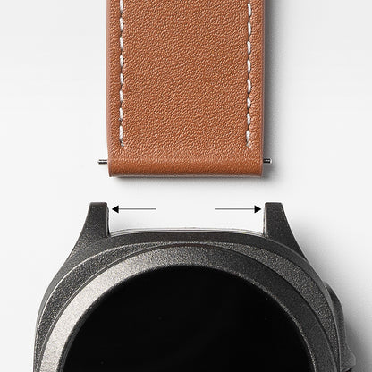 Ringke One Basic Bold Armband für Fossil Watch / Mobvoi Watch / Suunto Watch Series, 24mm, Schwarz