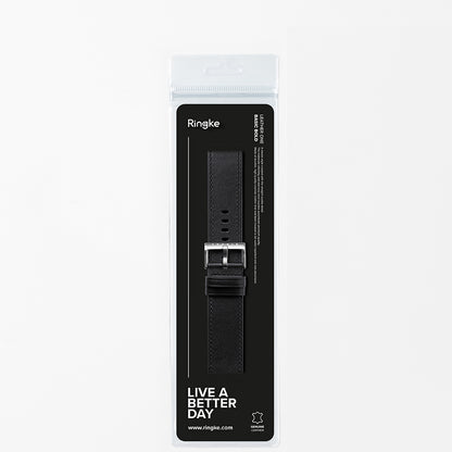 Ringke One Basic Bold Armband für Fossil Watch / Mobvoi Watch / Suunto Watch Series, 24mm, Schwarz