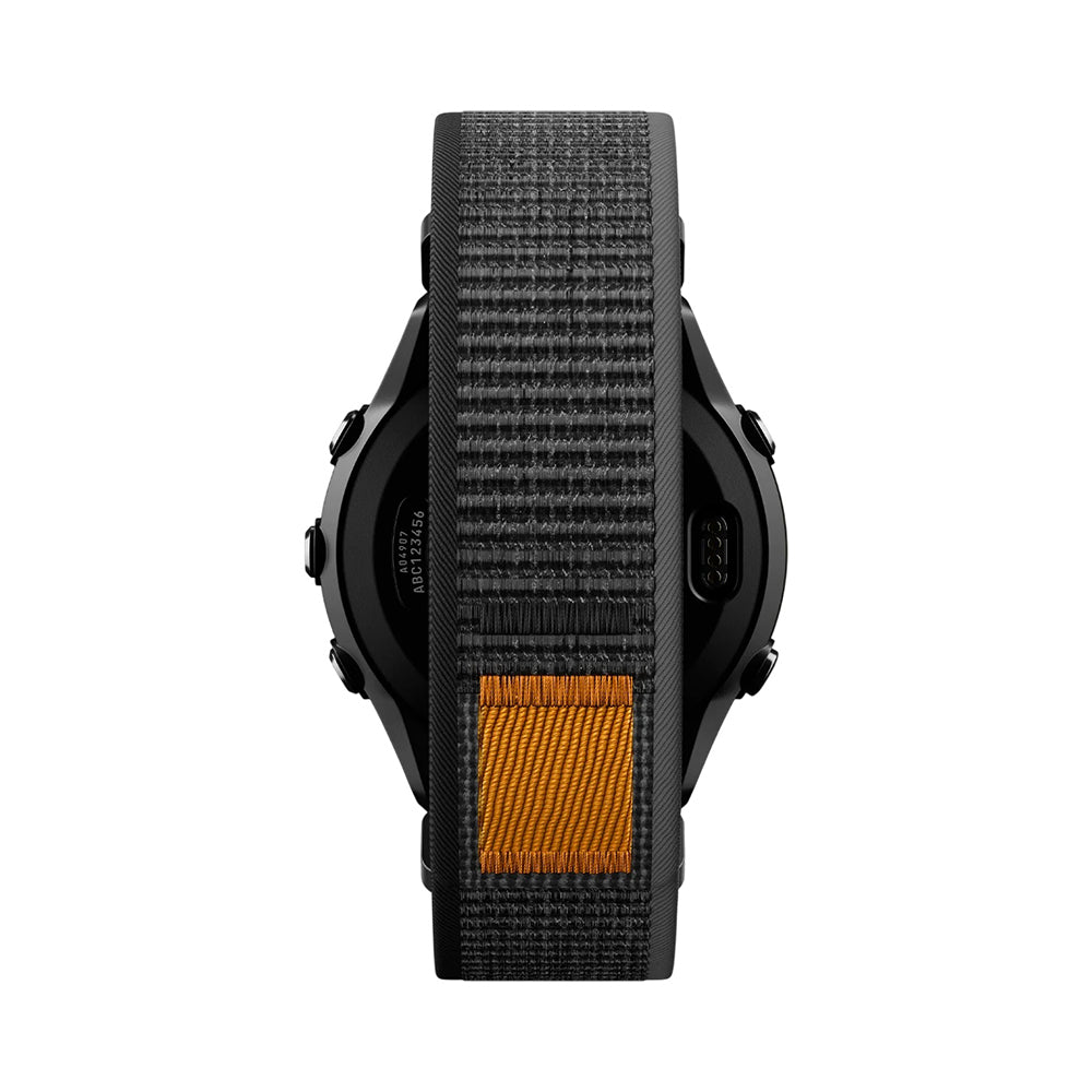 Spigen Athlex Air Armband für Garmin Watch Fenix / Forerunner / Approach Series, 22mm, Schwarz Orange AMP11426