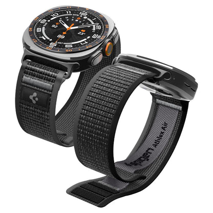 Spigen Athlex Air Armband für Samsung Galaxy Watch Ultra Series, Schwarz Grau AMP11614