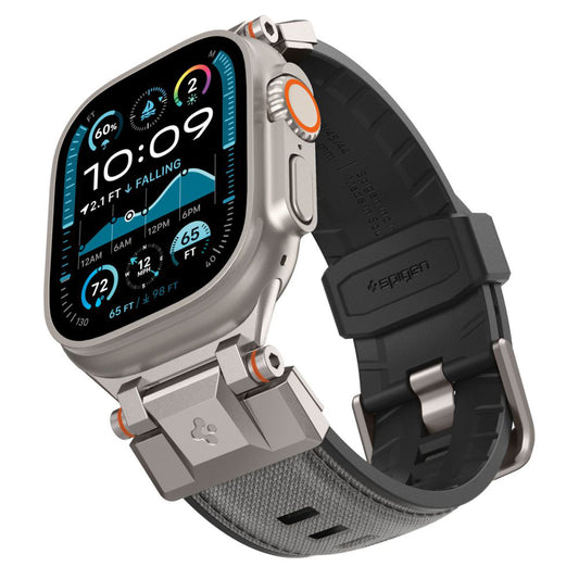 Spigen DuraPro Armor Gurt für Apple Watch 49mm / 46mm / 45mm / 44mm / 42mm Serie, Grau