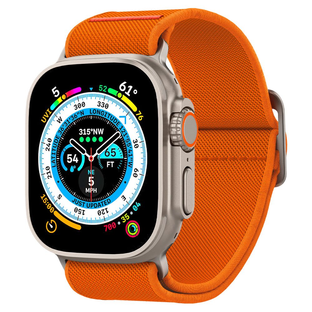 Spigen Fit Lite Ultra Armband für Apple Watch 49mm / 46mm / 45mm / 44mm / 42mm Serie, Orange