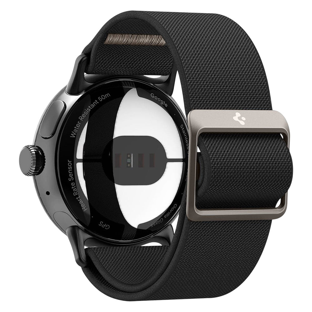 Spigen Lite Fit Armband für Google Pixel Watch 41mm Serie, Schwarz AMP06348