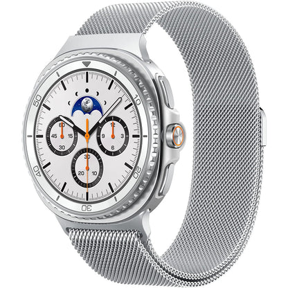 Spigen Metal Fit Armband für Samsung Galaxy Watch9 / Watch8 / Watch8 Classic Serie, Silber AMP10121