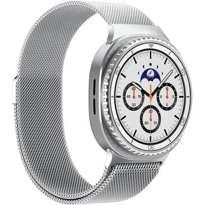 Spigen Metal Fit Armband für Samsung Galaxy Watch9 / Watch8 / Watch8 Classic Serie, Silber AMP10121