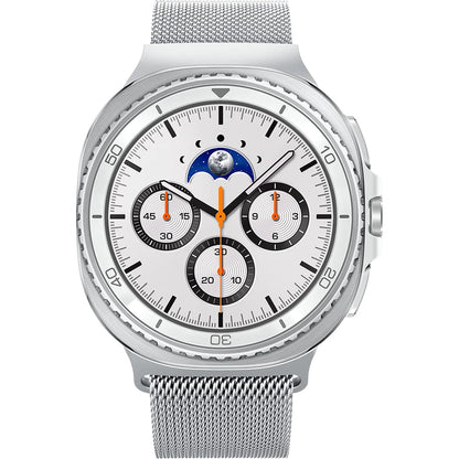 Spigen Metal Fit Armband für Samsung Galaxy Watch9 / Watch8 / Watch8 Classic Serie, Silber AMP10121