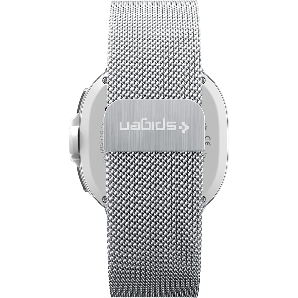 Spigen Metal Fit Armband für Samsung Galaxy Watch9 / Watch8 / Watch8 Classic Serie, Silber AMP10121