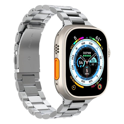Spigen Modern Fit 316L Armband für Apple Watch 49mm / 46mm / 45mm / 44mm / 42mm Serie, Silber AMP06356