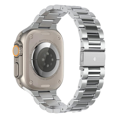 Spigen Modern Fit 316L Armband für Apple Watch 49mm / 46mm / 45mm / 44mm / 42mm Serie, Silber AMP06356